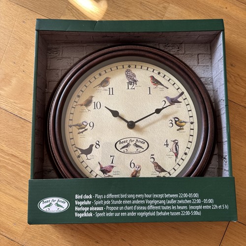 Fallen fruits bird song clock - bird,