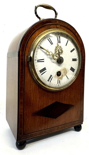 Antique miniature mantel clock - mantel,