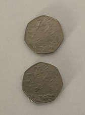 2 X Battle Of Britain old 50p