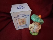 Royal Albert Beatrix Potter Benjamin Bunny Figure With Box 10cm Good Condition 
