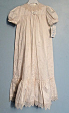 Long Cream Embroidered Silk