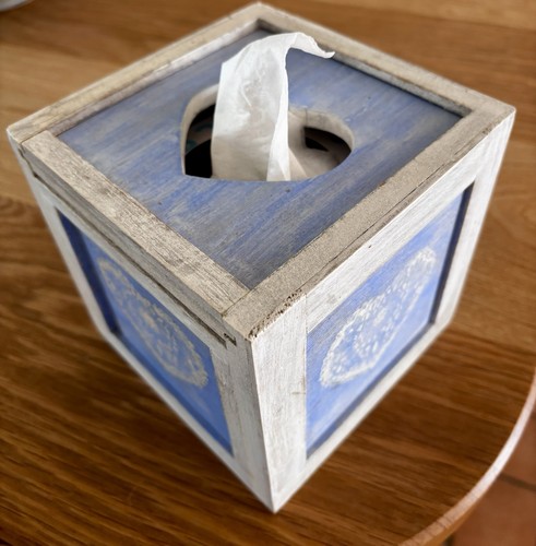 Tissue box cover wooden hand - tissue,