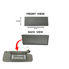 Vauxhall Opel Astra J Insignia A Sun Visor Cover Gray Right or Left 1437221