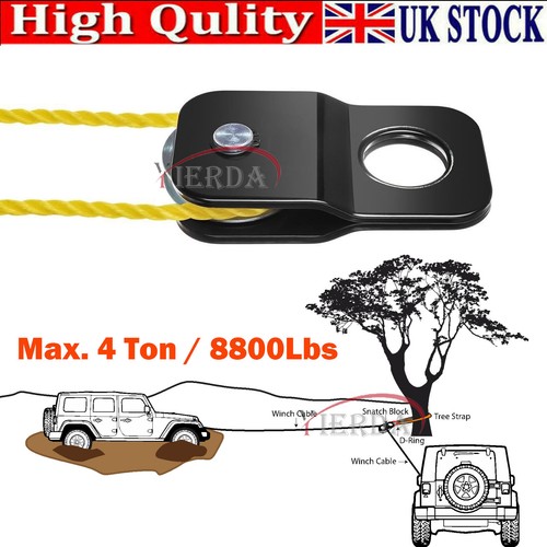 Snatch block pulley - snatch, for