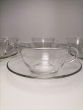 Vintage Duralex Made in France Clear Coffee Set