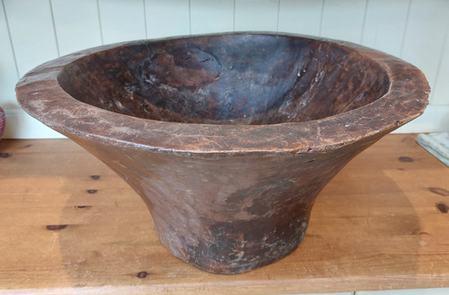 Large vintage wooden dough - large,