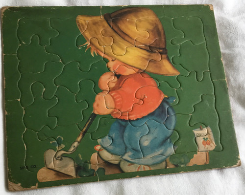 Lot vtg tray jigsaw puzzles - 2,