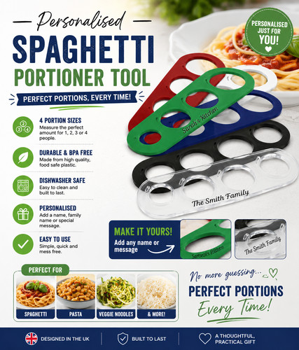 Personalised spaghetti pasta - personalised,