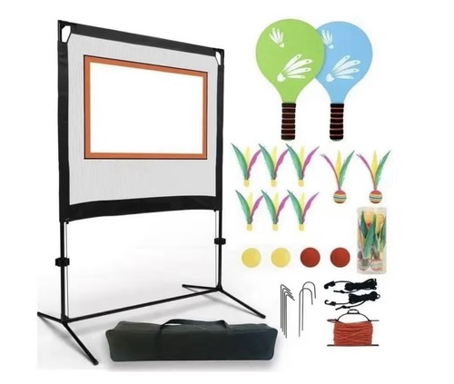 Portable paddle game with net - paddle,