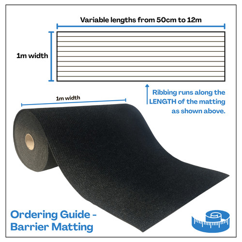 Anthracite entrance matting - entrance,