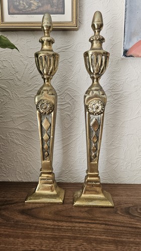 Vintage old solid brass - solid, fire