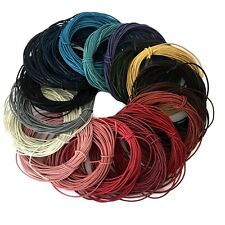 100% Real Genuine Leather Cord - 1mm or 2mm – Choice of Colours and Length (L)