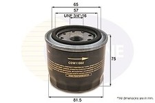 Oil Filter  To Fit Chevrolet Spark 00->06, Daewoo Matiz 98->, Tico 95->00, Daiha