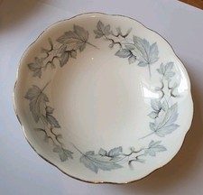 Royal Albert Silver Maple - vintage 1959 gilded bone china cereal bowl 