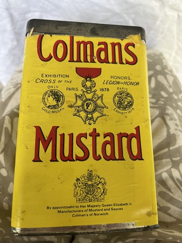 Large vintage colman mustard - colman's,