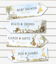 4 Winnie the Pooh Baby Shower Party Decoration Arrows