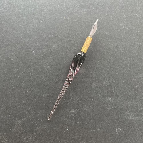Glass dipping pen purple - dipping,
