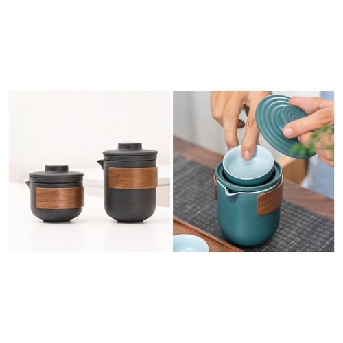 Travel tea set portable - set, anti