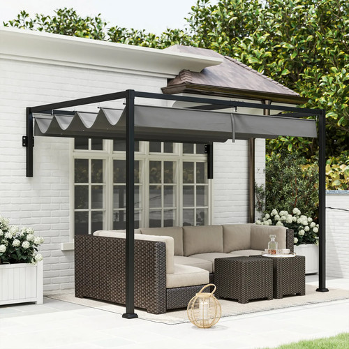 Patio wall mount pergola - mount,