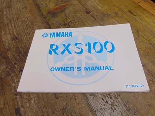 Yamaha rxs100 owners manual - rxs100,