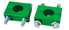 HBC22 GREEN HANDLEBAR CLAMPS