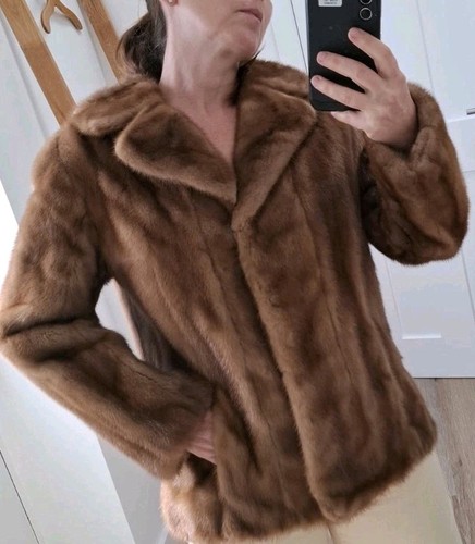 Vintage mink fur coat jacket - mink,