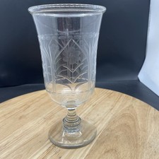Vintage etched hand blown