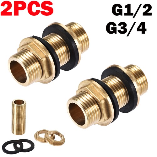 2pack brass bulkhead fitting - 2pack,