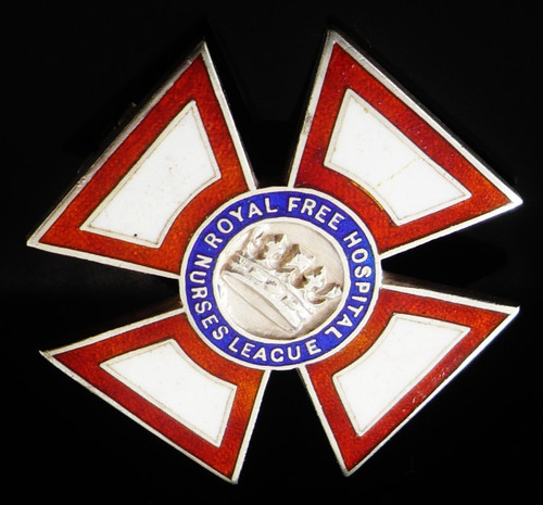 Sterling silver nursing badge - sterling,