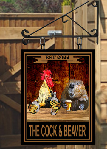 The cock and beaver hanging - cock,