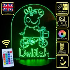 Personalised Peppa Pig on Bike