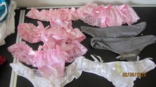 JOB LOT  8 SATIN     THONGS