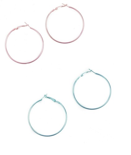 Thin hoop earrings - hoop,
