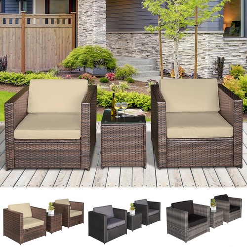 3pcs patio seater rattan - seater,