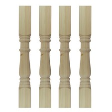Set of 4  Wooden Pine