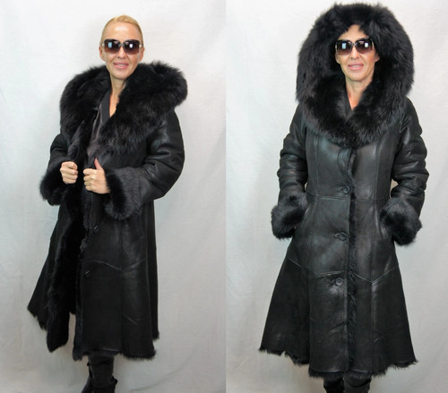 Womans real sheepskin - real,