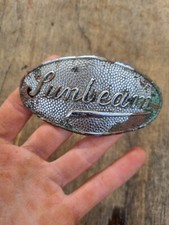 Sunbeam enamel chrome car badge c1905 - 1935 Pre war Very rare classic car