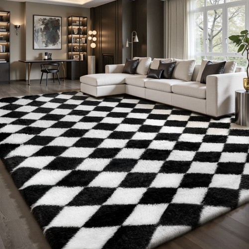 Fluffy rug large shaggy - rug,