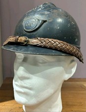Rare ORIGINAL WW1 French Chasseur Officer’s M15 ‘Adrian’ Helmet #B