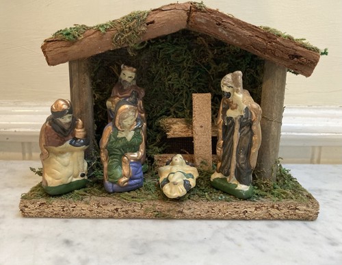 Vintage nativity ceramic - nativity,