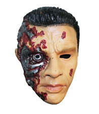Terminator Mask Latex Cyborg Man Mask Robot Arnold Fancy Dress Adult Size
