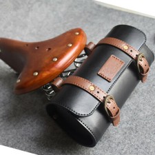 Britain Retro Bike Saddle Tail Bag Bicycle Rear Seat Bag Leather Pannier