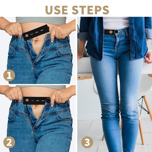 Waist band extender button - band,