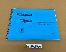 Bultaco Alpina 187-188-189 Reproduction Parts Book/Owners Manual A4 Twinshock