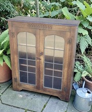 Vintage glass display cabinet - vintage,