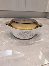  Pyrex Blue Iris Casserole