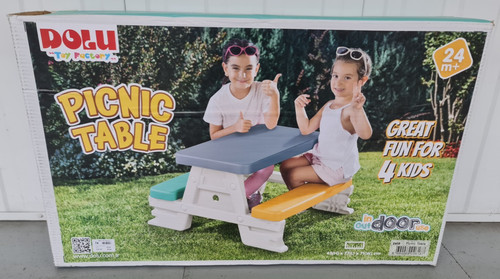 New kids picnic table - new, bench
