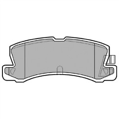 Delphi lp611 brake pad set - delphi,