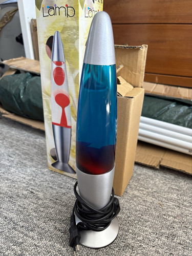 Magma lava lamp silver base - silver,