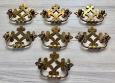 Set vintage brass drawer - set,